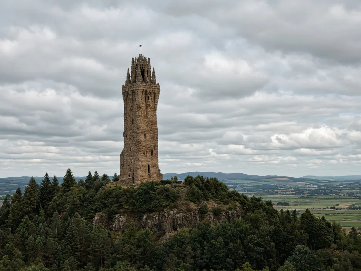 The National Wallace Monument on Abbey Craig, Stirling, Scotland